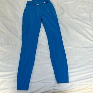 Bombshell Sportwear Barbell Blue Leggings Size Small